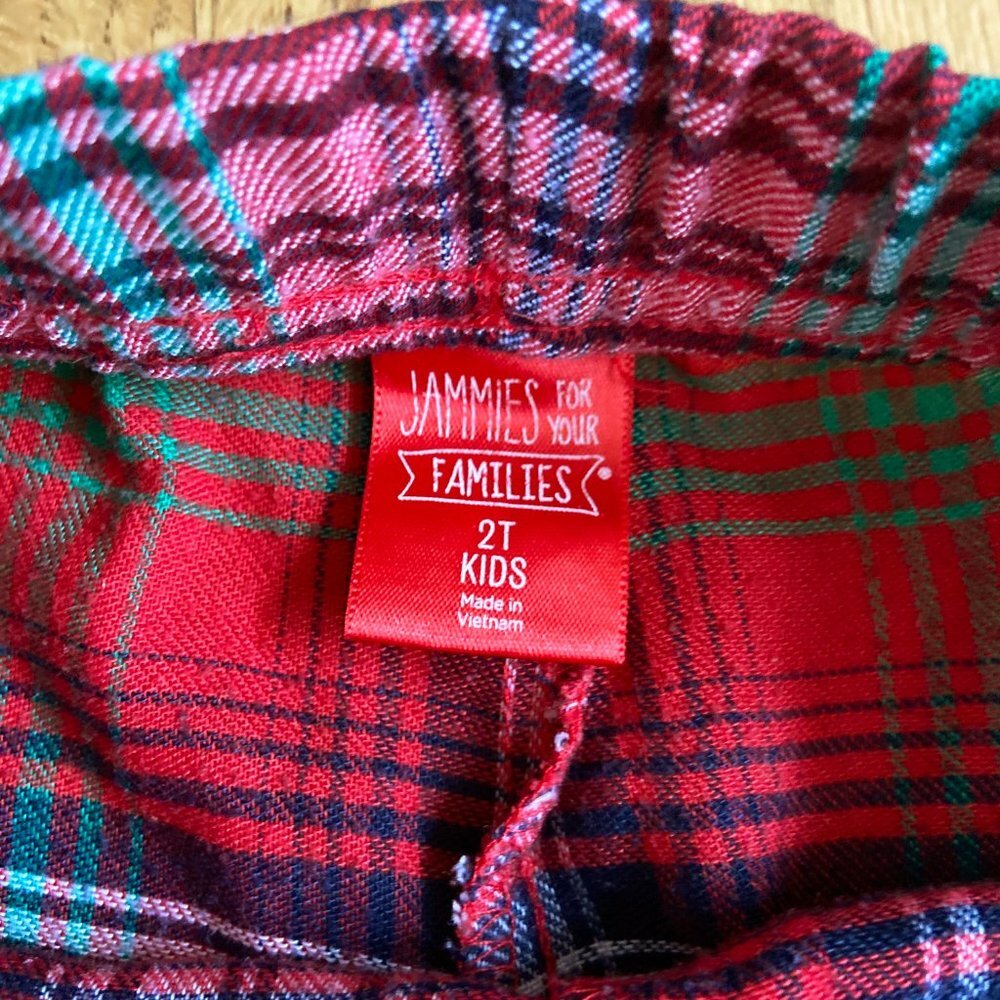 JAMMIES FOR YOUR FAMILIES | Plaid Toddler Button-Down Pajama Set - Picture 3 of 7